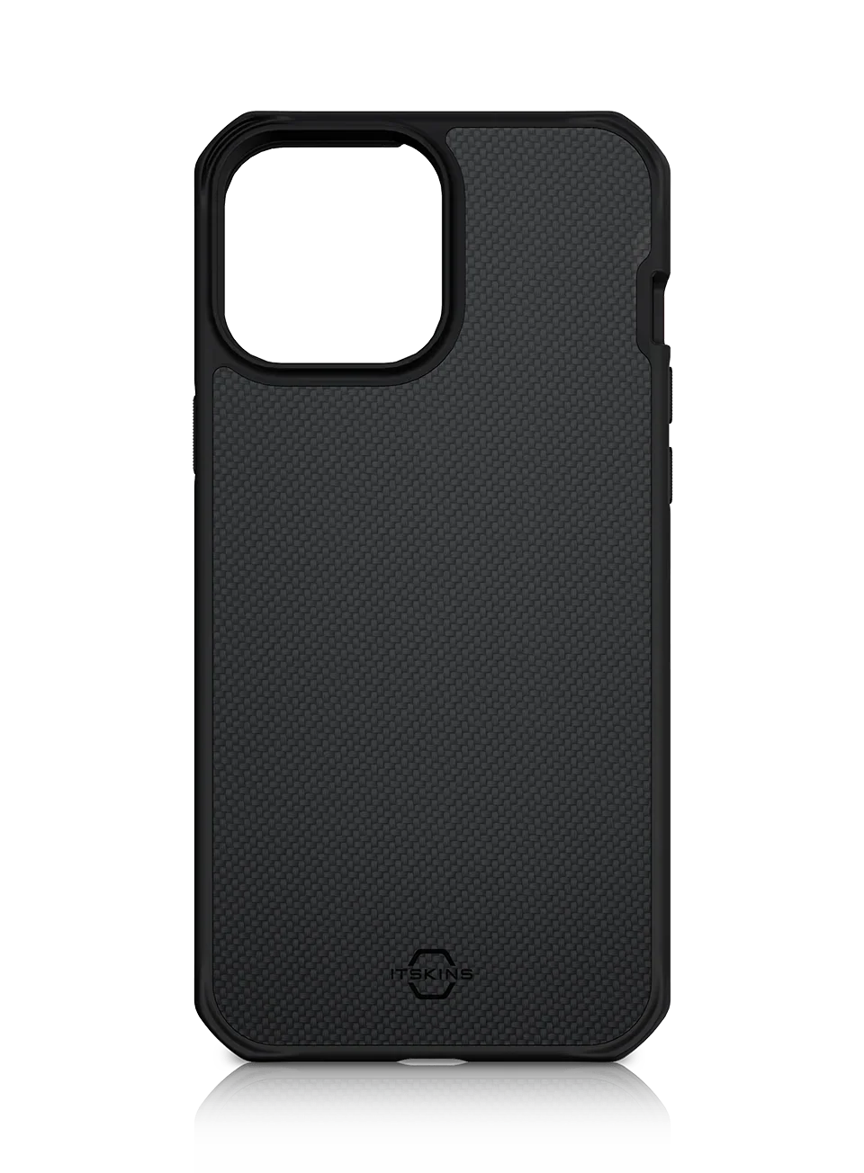 Itskins Hybrid Ballistic iPhone 13 Pro Max Case - Black - Tashqila Itskins Hybrid Ballistic iPhone 13 Pro Max Case - Black - Tashqila